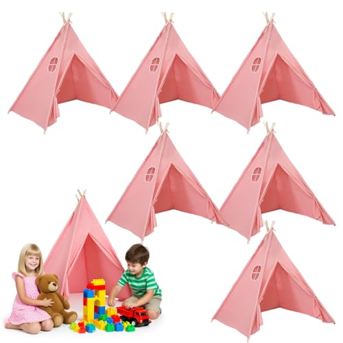 GSYUWIH Kids Teepees,Teepee Tents for Adults,Teepee Tent for Kids Slumber Party,Conical Indoor Tent,Washable Outdoor Play Tents,Foldable and Washable Suitable for Party Picnic Indoor Outdoor