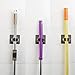 MEZOOM Mop Holder, 8 pcs Broom Mop Holder Self Adhesive Wall Mount Tools Storage Organizer for Kitchen and Bathroom