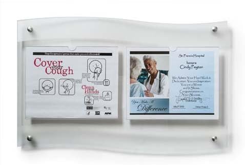 Clearform 15034 Double Horizontal Document Frost Frame