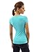 PattyBoutik Women V Neck Pleated Empire Waist Top (Turquoise Small)