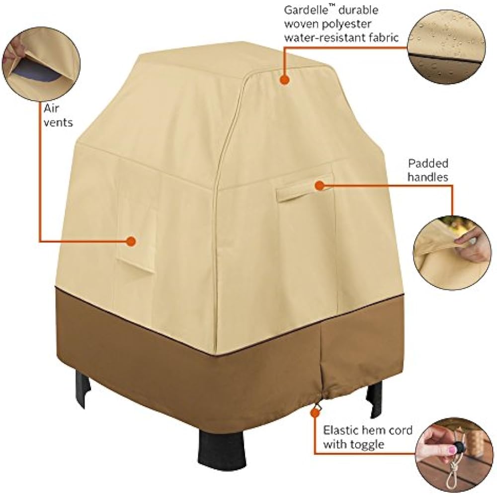 Veranda Square Outdoor Fireplace Cover, XTall Garden & eBay