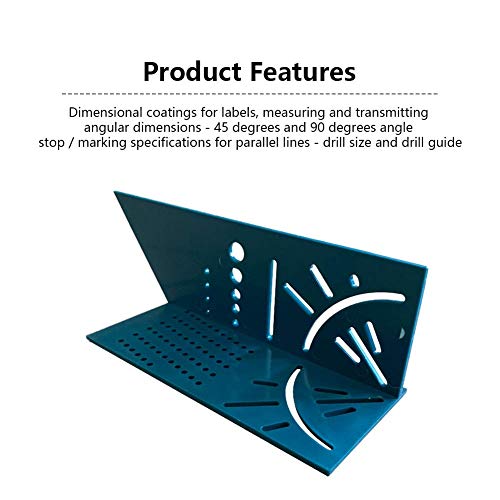 Woodworking Scribe 3D Mitre Angle Measuring Ruler,Woodworking 3D Mitre Angle Measuring Square Size Measure Tool with Gauge & Ruler (1pcs) - Thumbnail 3