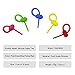 50 Pack of Reusable Silicone Cable Tie Straps Zip Ties Multi Color, Adjustable Twist Ties Rubber Ties for Cable/Bag/Headset/Plants Ties Soft, Pink/Red/Yellow/Green/Blue