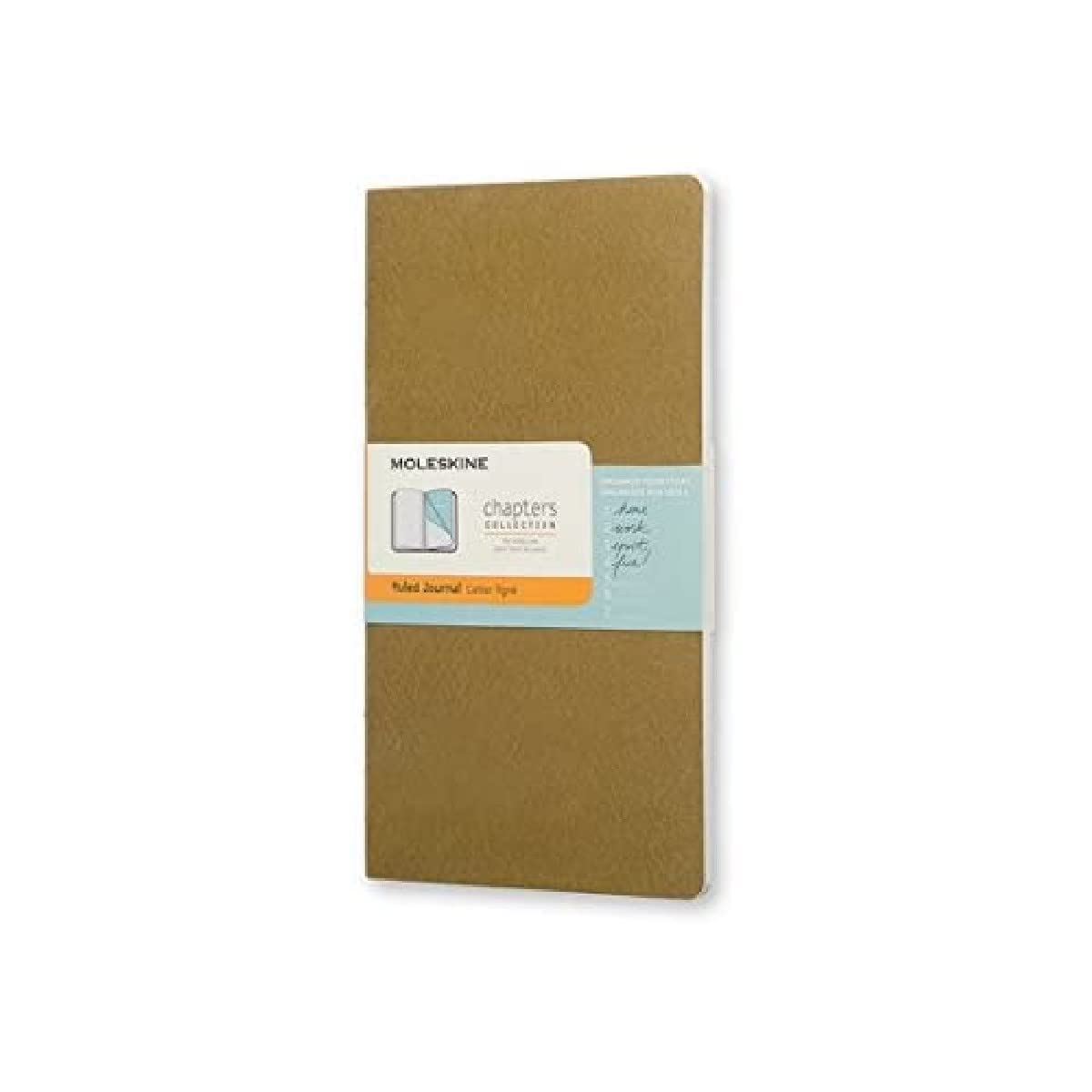 Moleskine Chapters Journal Tawny Olive Slim Large Ruled