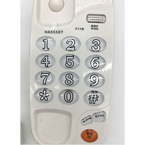 DH-NATN Telephones Corded Phones Wall Phone Table Wall Dual-use Wall-Mounted Telephones Home Fixed Telephone landline Bread Machine Extension Bring Lights -