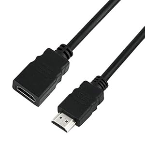 Storite 50cm High Speed HDMI Male to Female Extension Cable HDMI Extender for Laptop/PC, LCD/LED TV – Black