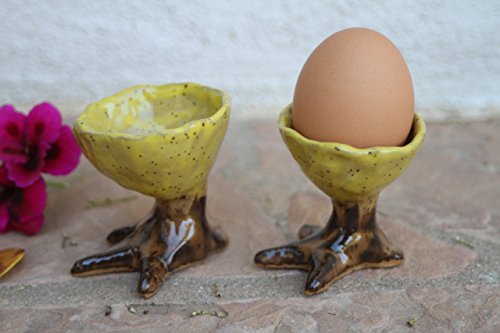 Egg cup set of 2, handmade ceramic dinnerware
