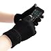 Lethmik Women's Solid Magic Knit Gloves Winter Wool Lined with Touchscreen Fingers Black, One Size (Superior Elasticity)