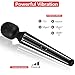 Cordless Wand Massager with 3 Powerful Speeds and 5 Vibration Modes for Neck Shoulder Back Body Massage, PALOQUETH Handheld Rechargeable Massager for Deep Tissue Massage Muscles Pain Relief