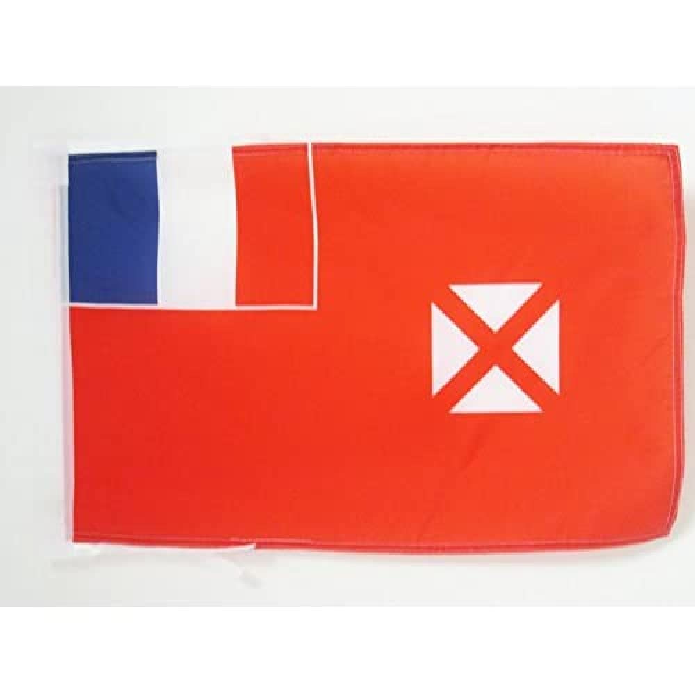 AZ FLAG - Wallis and Futuna Flag - 18'' x 12'' - 100% Polyester Wallisian - Futunan Small Banner with Two Cords - Fade Resistant - Vivid Colors - 18x12 in - 45x30 Cm — image 1