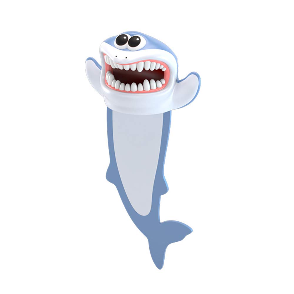 3D Animal Book Markers School Stationery Supplies PVC Cartoon Style Bookmarks Funny Gift for Reader Boys and Girls(Shark)