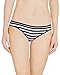 Nabtos Women Sexy Cotton Bikini Stripes Underwear Panties (Pack of 3) (Medium/6, Blue Stripes)