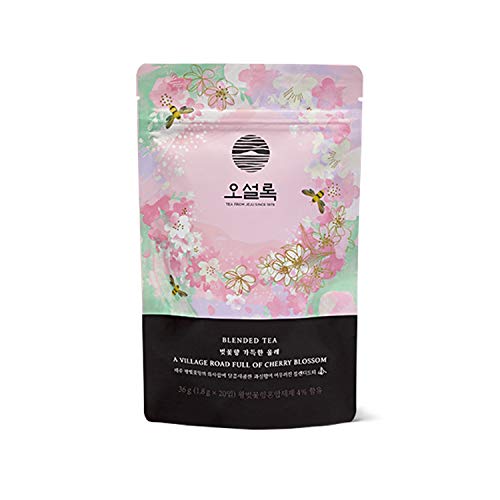 Memory in Jeju A Village Road Full of Cherry Blossom Tea 20ea Sachets in Pouch