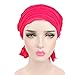 Ever Fairy 3 Colors Pack Chemo Cancer HeadScarf Hat Cap Ethnic Cloth Print Turban Headwear Women Women's Ruffle Beanie Scarf (3 Colors Pack-C2)