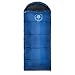 Lucky Bums Youth Muir Sleeping Bag 40°F/5°C with Digital Accessory Pocket and Carry Bag, Blue