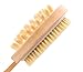 Yi Lin Home-Natural Boar Bristle Body Brush with Contoured Wooden Long Handle Bath Brush with Super Soft Brush, Bath Brush, Cleaning Brush Body