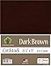 Dark Brown Cardstock - 8.5 x 11 inch - 65Lb Cover - 50 Sheets - Clear Path Paper