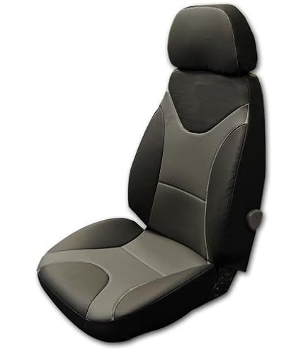 Caterpillar Universal Front Seat Covers - Black/Grey - Polyester - For Trucks & Cars