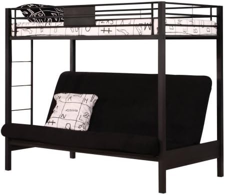 Kareella Twin/Full/Futon Bunk Bed, Brown Coffee