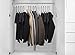 HOUSE DAY Closet Organizers and Storage, Magic Space Saving Hangers, Multi Hanger Closet Organizer, College Dorm Room Essentials, Closet Storage Organization (8 Pack, Silver)