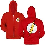 Flash Symbol Zip-Up Hoodie-Medium