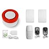 Raynon WiFi Home Security System Base Kit, Alarm, Door Sensor, PIR Sensor, Remote Control