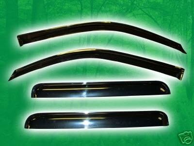 Window Visor Vent Shade fits Toyota Tacoma Double Cab 05-08 (4 Door)
