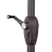 Le Papillon 9 ft Outdoor Patio Umbrella Aluminum Table Market Umbrella Crank Lift Push Button Tilt, Beige