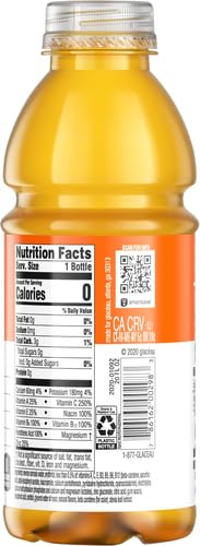 GLACEAU VITAMIN WATER ZERO, RISE ORANGE