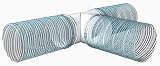 EUROPLAST 100mm 4 Inch T-Joint 3 Way Round PVC Ducting Connector Ventilation view 3