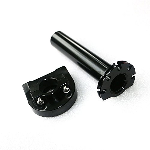 Yibid Motorcycle 7/8" Handlebar Antiskid Rubber Hand Grips and Twist Quick Throttle Tube Lever Control for 22MM Honda Yamaha Motorcross Scooter Custom Sport Street Bike (Black) - Thumbnail 7