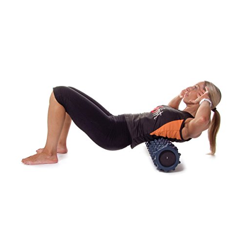 RumbleRoller - Half Size 12 Inches - Blue - Original - Textured Muscle Foam Roller - Relieve Sore Muscles- Your Own Portable Massage Therapist - Patented Foam Roller Technology