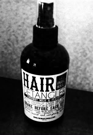 100% Vegan and Cruelty free Coconut Milk &amp; Peaches Hair Detangler (Coconut Milk and Peaches)