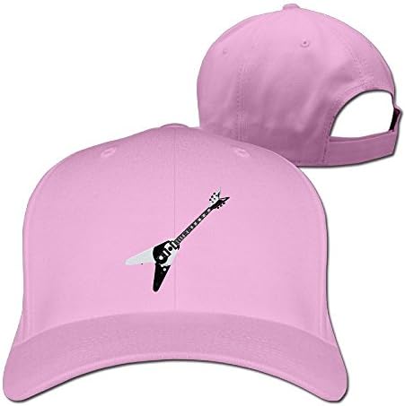 GXGML Preview Guitar Unisex Fashion Adjustable Pure 100% Cotton Peaked Cap Sports Washed Baseball Hunting Cap Peaked Caps Pink