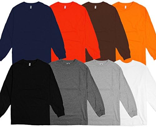 AlStyle Apparel AAA Plain Blank Men's Long Sleeve T-Shirt Style 1304 Crew Tee
