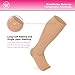 Wanderlust MadeMother Maternity Compression Stockings - Open Toe Pregnancy Compression Socks | Ankle and Arch Maternity Support | Beige (2 Pair)