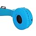 SODEE Folding Stereo Wired Headphones For Kids,Girls Headphones,Boys Headphone,In-line Microphone Remote Control Over ear Headphone with Soft Earpads for Cellphones PC Gaming Devices(Blue)