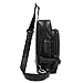 BAOSHA Stylish XB-06 PU Leather Men's Shoulder Sling Backpack Cross Body Bag Black