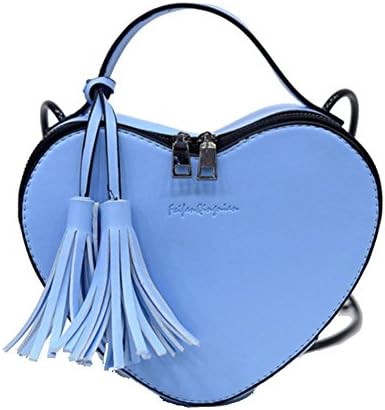 HNYEVE HB1200048C5 2016 PU Leather Korean Style Women's Handbag,Heart-Shaped Kelly Bag