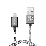 iOrange-E Apple charger, Apple Certified 3.3ft(1M) Lightning Cable Braided for iPhone 6 6S Plus 5S 5C 5, iPad Air, iPad 4th Gen, iPad Pro, iPad Mini 4 and iPod Touch 5th Generation, Grey