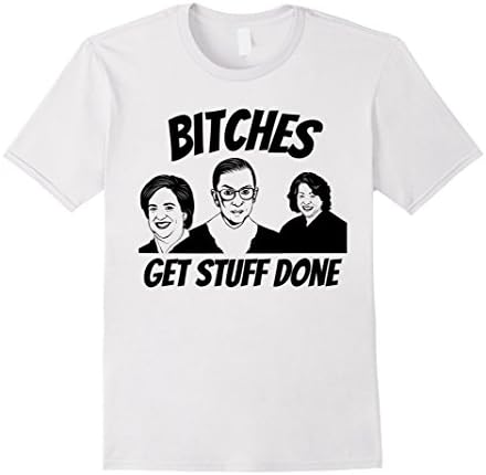 Mens Funny Supreme Court SCOTUS RBG Feminist Law T-Shirt Large White