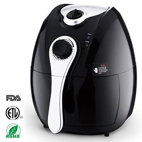 Click Here to See More Images 4.5QT Electric Oil Free Air Fryer XL Programmable Timer Temperature Control Detachable Basket Air Fryers with Receipts