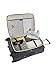 SwissGear Maggiore Softside Expandable Luggage with Spinner Wheels, Grey, Checked-Medium 24-Inch