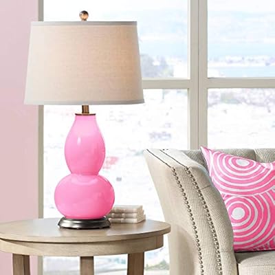 dusky pink table lamp
