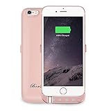 BoxLegend 3000mAh Polymer Battery Charger Charging Case for iphone 6/6s - Rose Gold