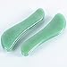 Jade Gua Sha Scraping Massage Tool, Real Aventurine Jade Gua Sha Board for Full Body Relaxing, Natural Trigger Point Deep Tissue Therapy Tool for Pain Relief, Anti Aging Facial Gua Sha Tool (S + H)