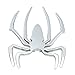 Cool Silver 3D Spider Spiderman Emblem Car Decal Sticker