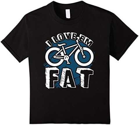 Kids Fatbike Shirts - I Love Fatbike Tshirts 12 Black