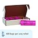 Envision TGUF TidyGirl Feminine Hygiene Disposal Bag Refills, Antimicrobial Additive, Odor Control, 30% Recycled Content, Pink (Pack of 600)