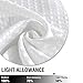 jinchan Kitchen Curtains Waffle-Weave Valance for Kitchen Bathroom Waffle Woven Textured Window Treatment 1 Panel W60 x L18 White